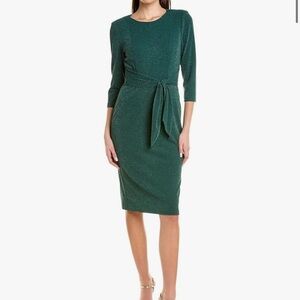 Adrianna Papell Teal Midi Dress